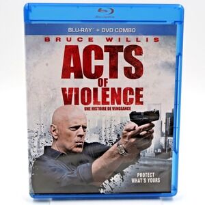 Acts of Violence Blu-ray DVD 2018 Bruce Willis Action Movie 14A 0031398279556